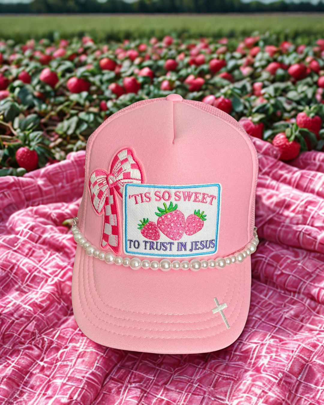 “Tis So Sweet” <u><b>YOUTH</b></u> Trucker Hat Pink